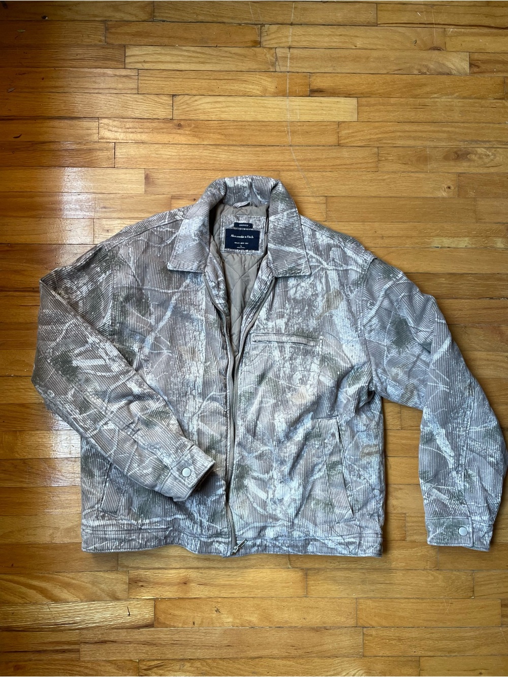 Abercrombie & Fitch Beige Camo Jacket